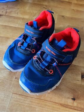 Stride Rite Little Kids 7 Harley Made 2 Play M2P Blue and Red Athletic Sneakers